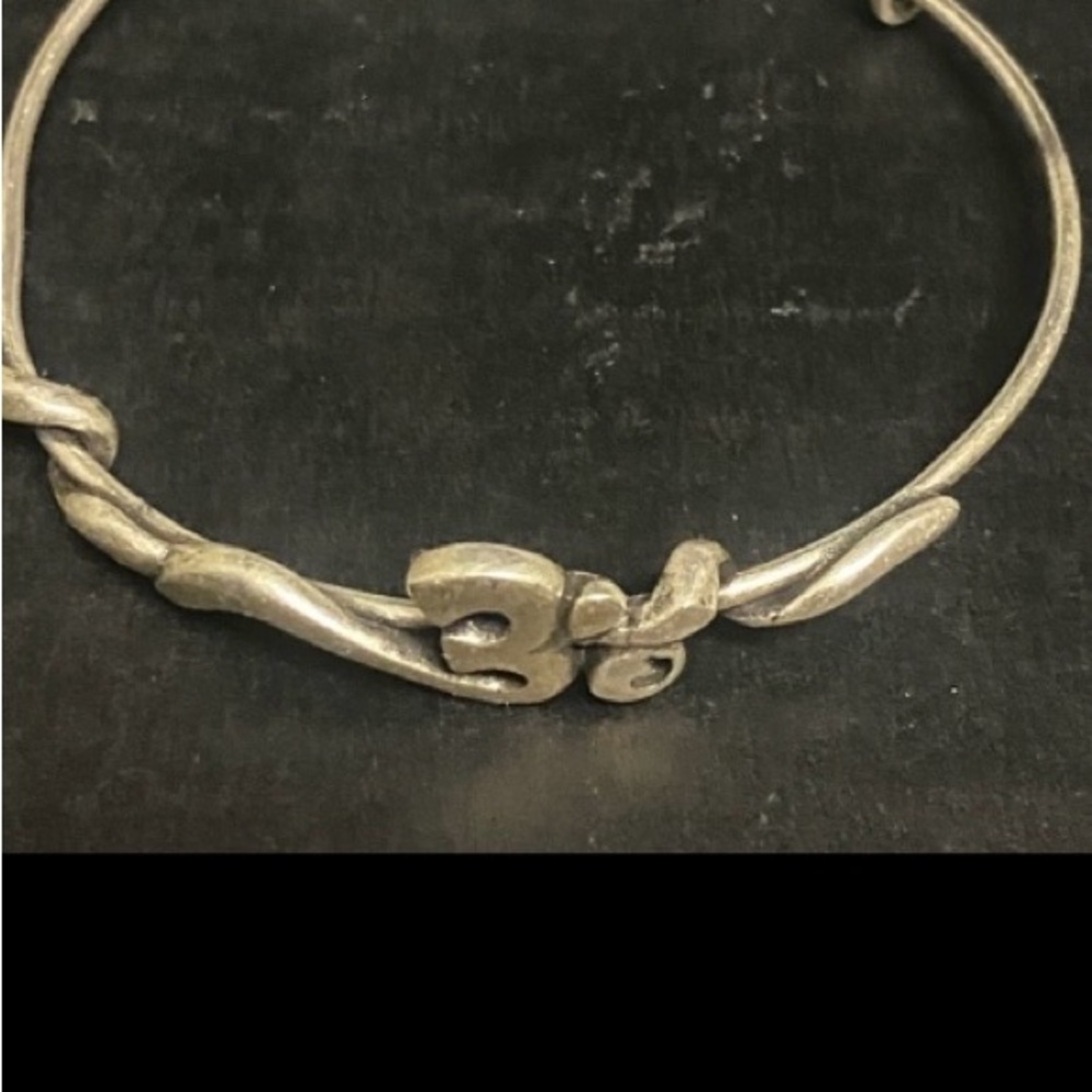 Alex and Ani Silver Ohm Bracelet